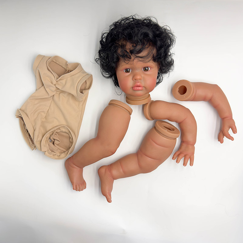 Baby Products Hair - NPK 24'' handgemaakte donkere huid onvoltooide