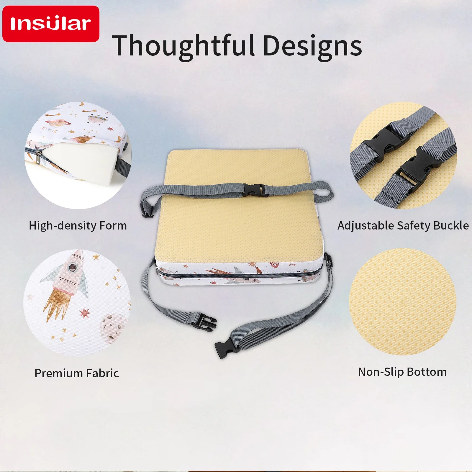 INSULAR Sterpatroon Waterdicht - Baby High Chair Booster recensie en prijs
