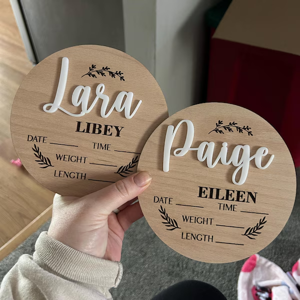 1Pc Aangepaste Baby Aankondigi - Baby Products Decoration recensie en prijs