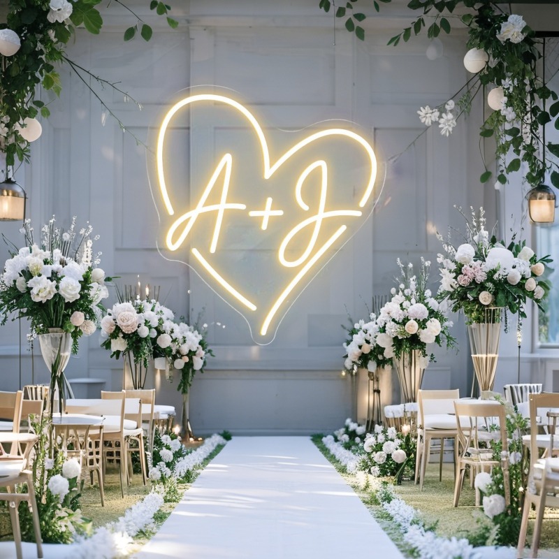 Aangepaste initialen hart LED  - Baby Products Decoration recensie en prijs