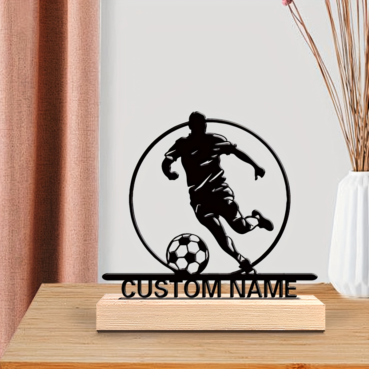 Aangepaste voetbalspeler metal - Baby Products Decoration recensie en prijs