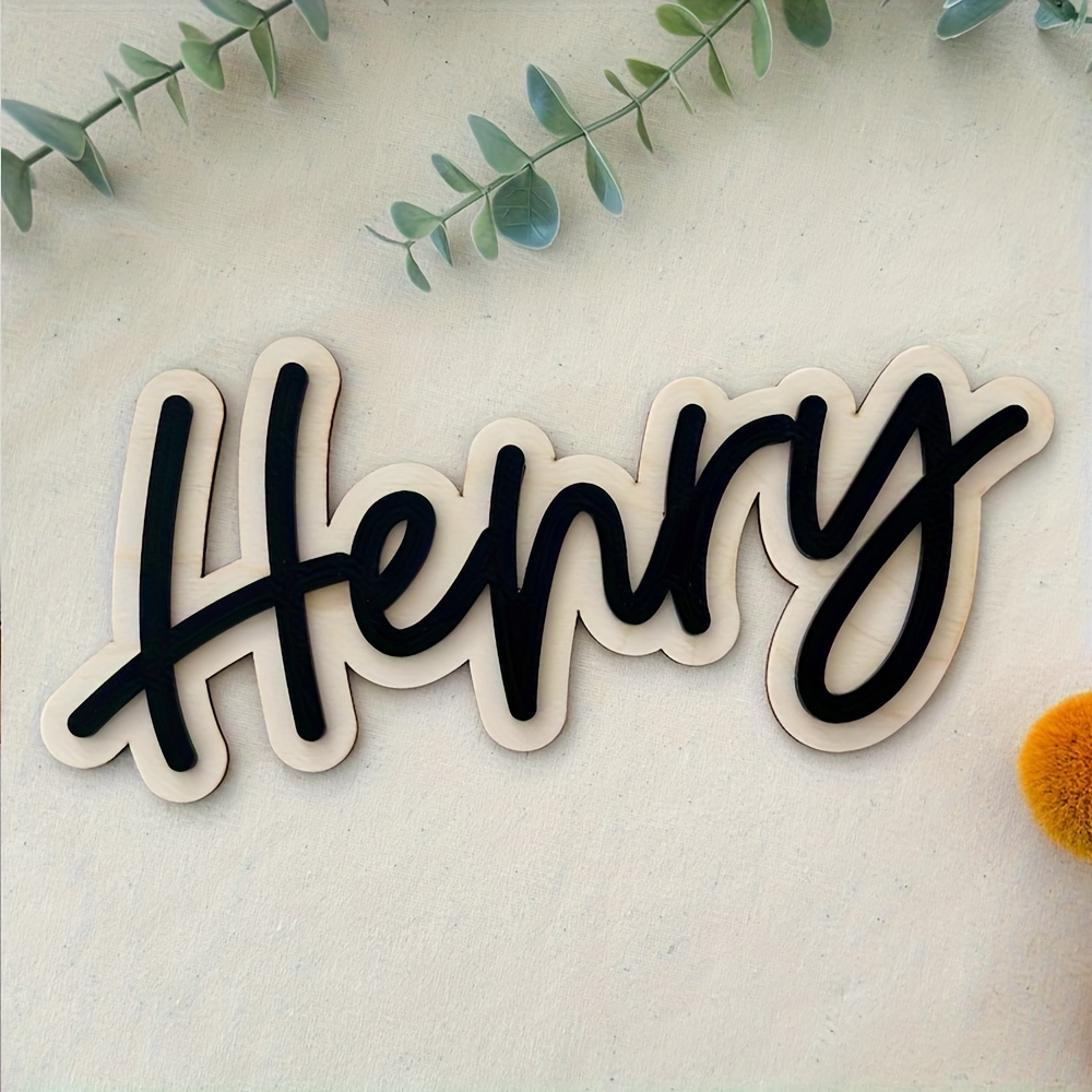 Aanpasbare houten naamplaat me - Baby Products Decoration recensie en prijs