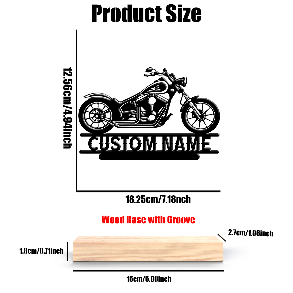 1Pc Csutom Naam Road Motorbike - Baby Products Decoration recensie en prijs